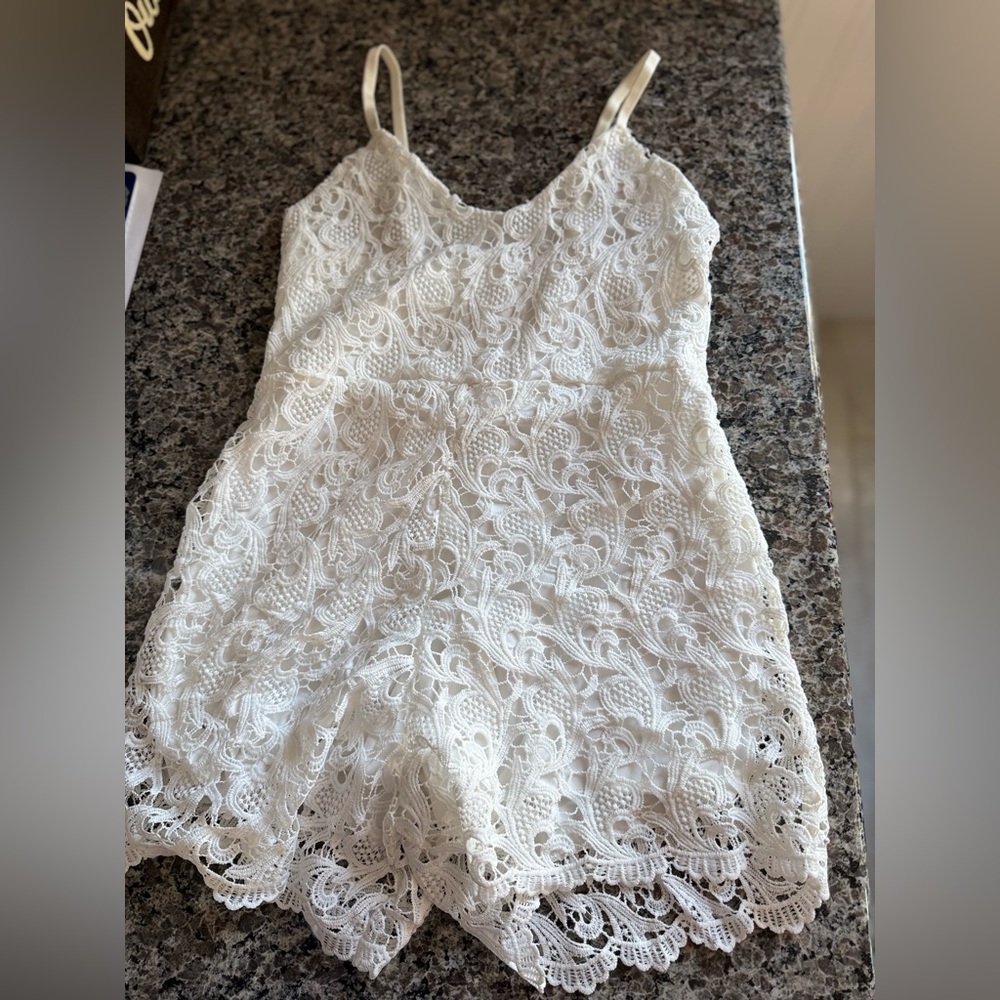 Women’s white romper